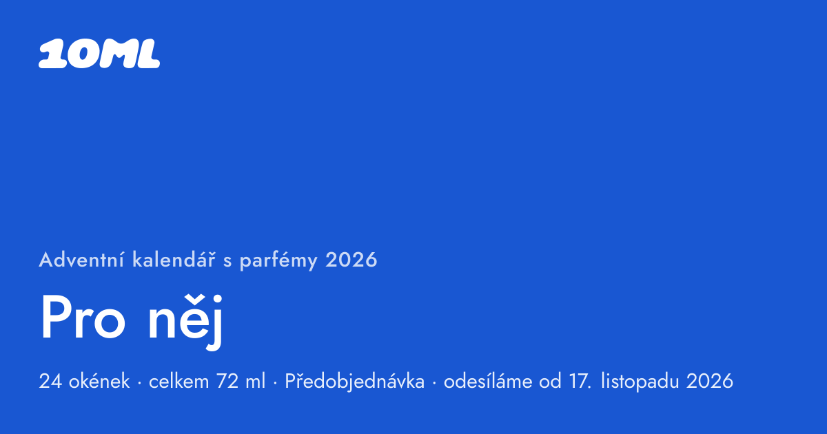 Adventní kalendář s parfémy 2026 od 10ML, Pro něj: 24 okének, za každým 3ml rozprašovač s pravým parfémem