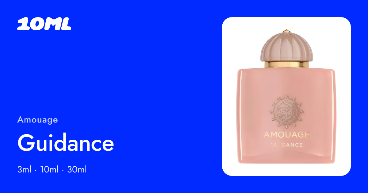 Amouage Guidance original bottle, decanted by 10ML